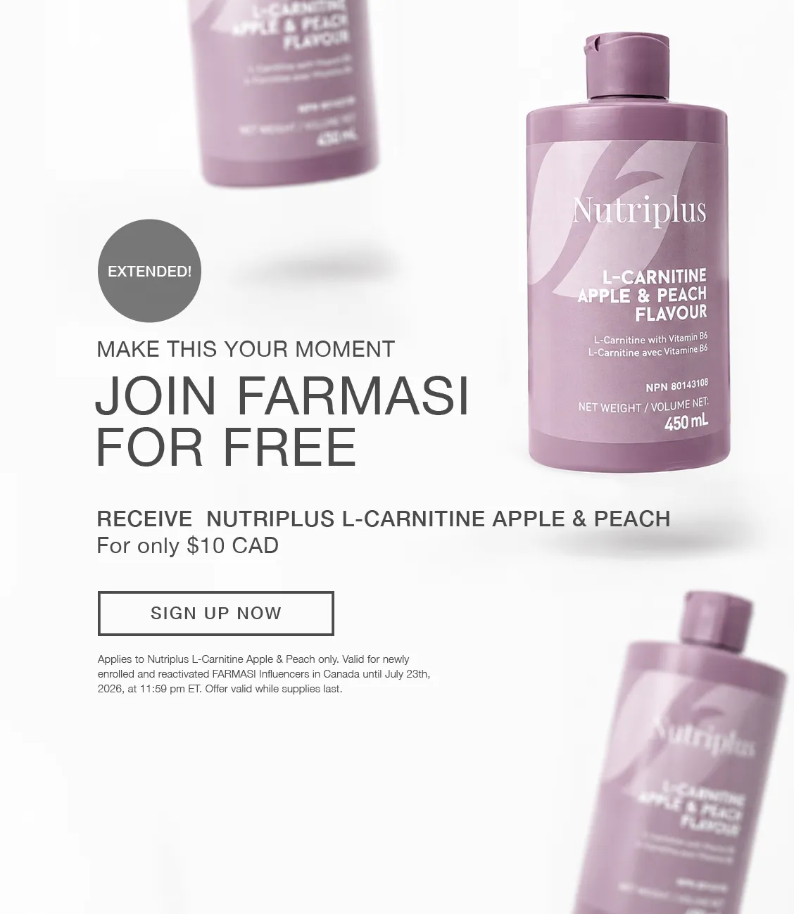 farmasi l carnitine L-Carnitine Shot Farmasi Nutriplus Portioned Drink L-carnitine