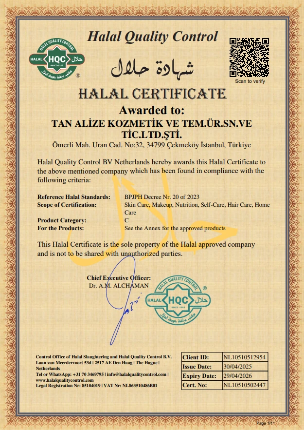 Halal Certificate NL10510502447-3